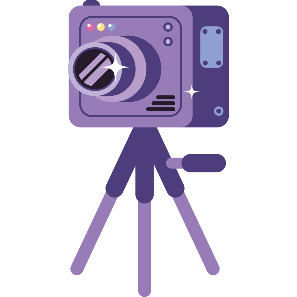 camera on a tripod equipment png