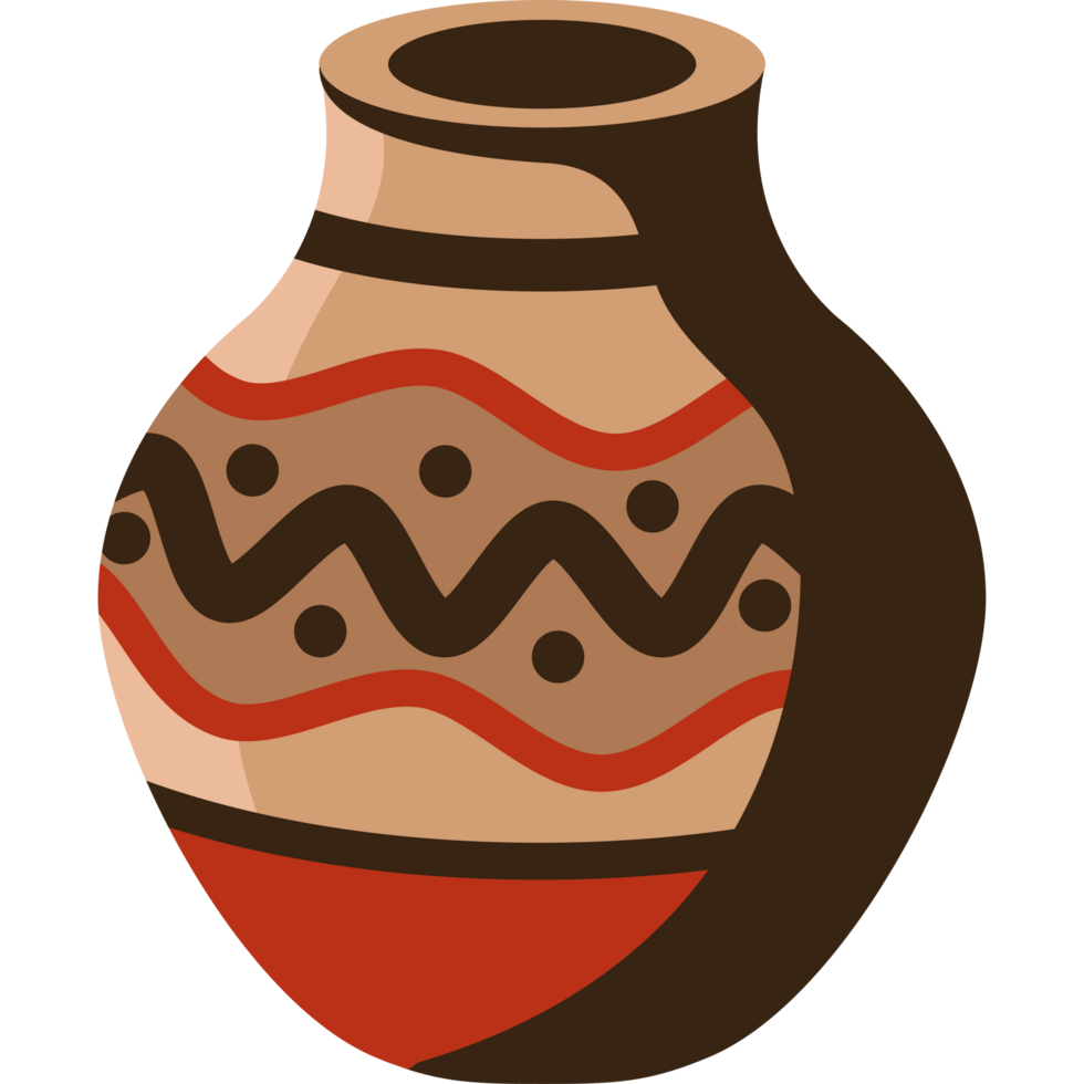 pottery with indigenous design png