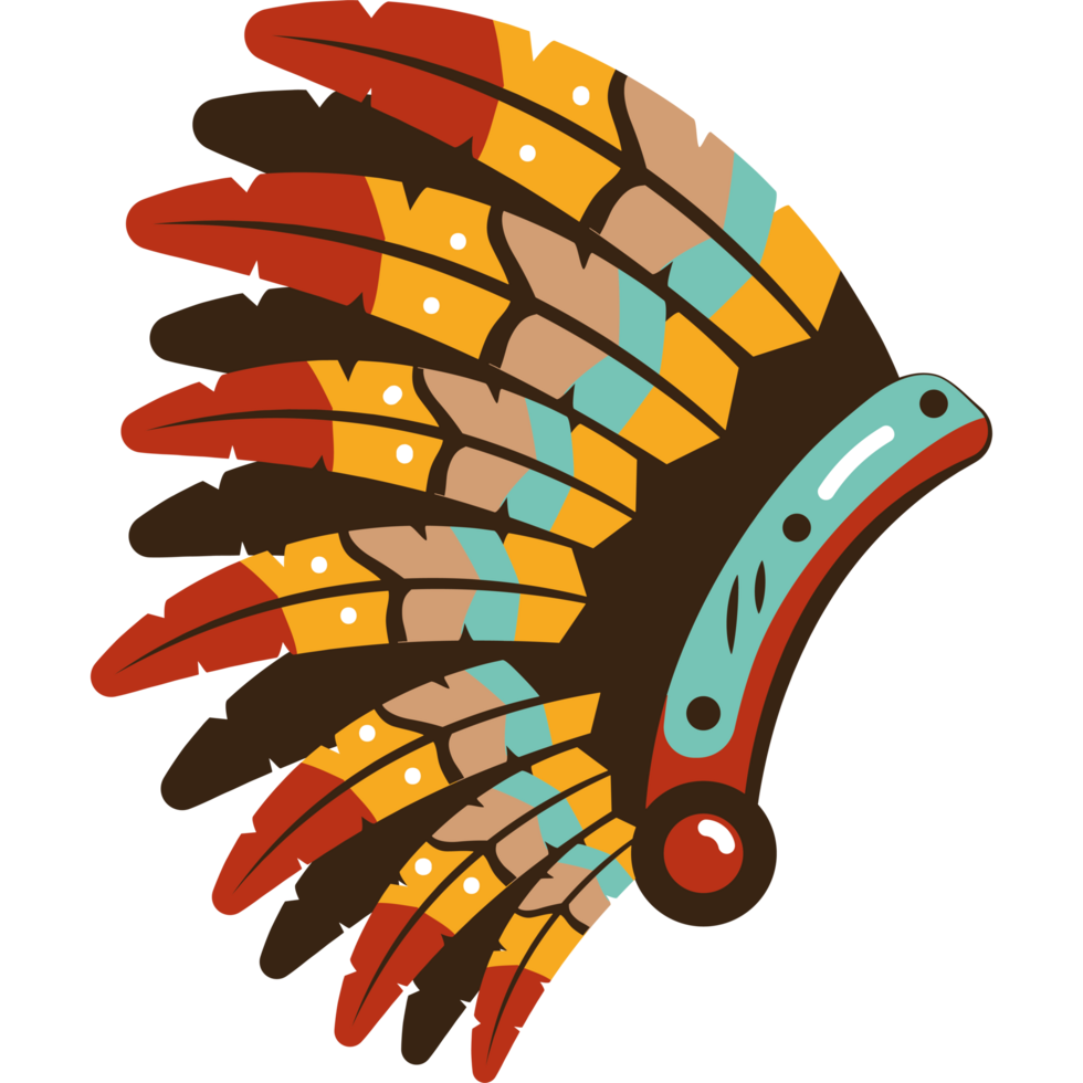 indigenous headdress decorative feathers png