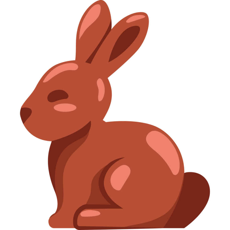 chocolate rabbit snack png