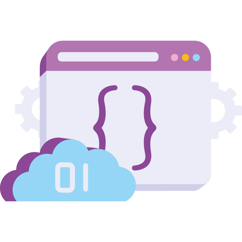 development coding and programming cloud png