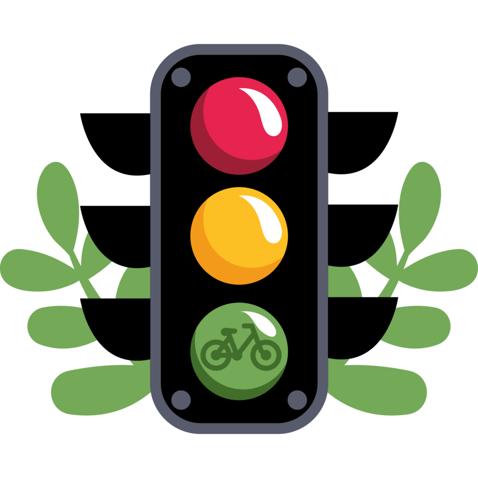 car free day traffic lights png