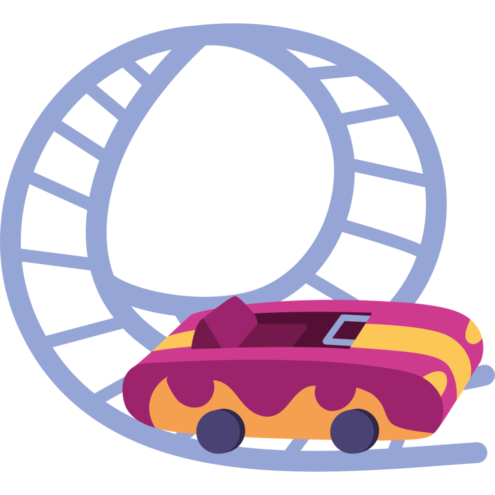 amusement park roller coaster empty png