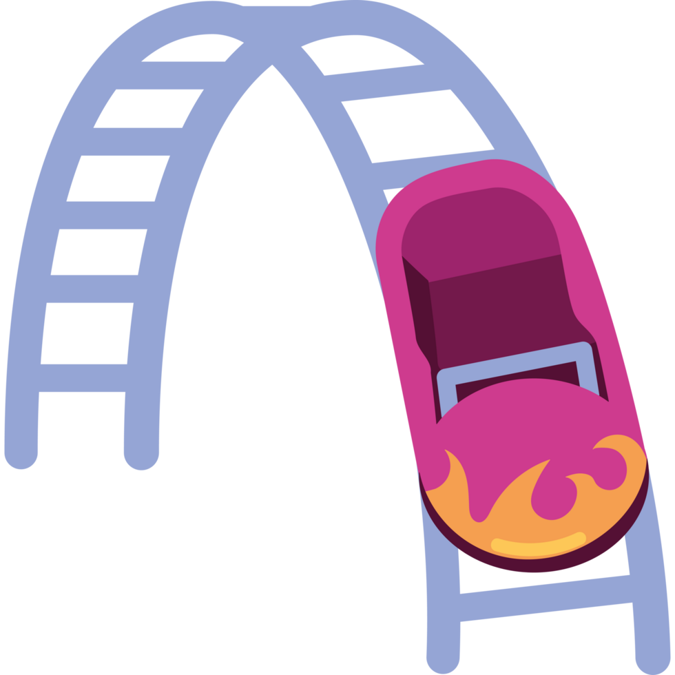 roller coaster amusement park isolated png