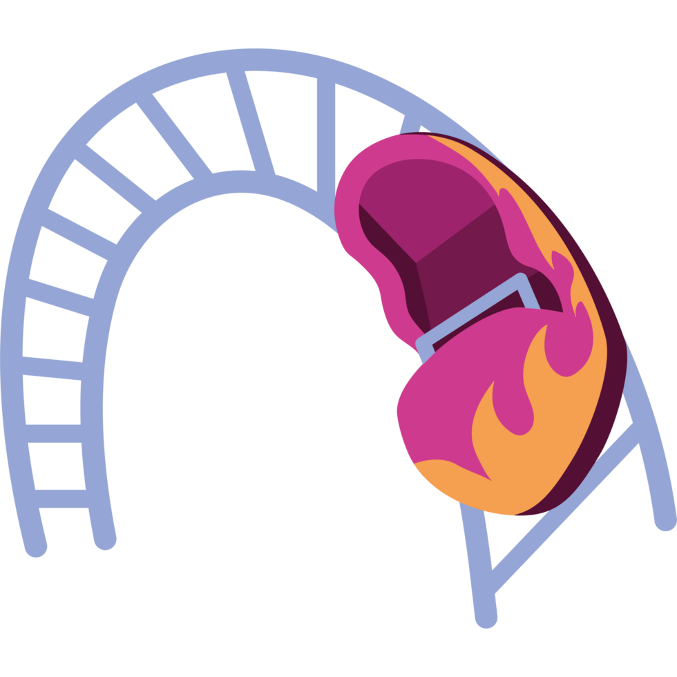 roller coaster track cartoon png