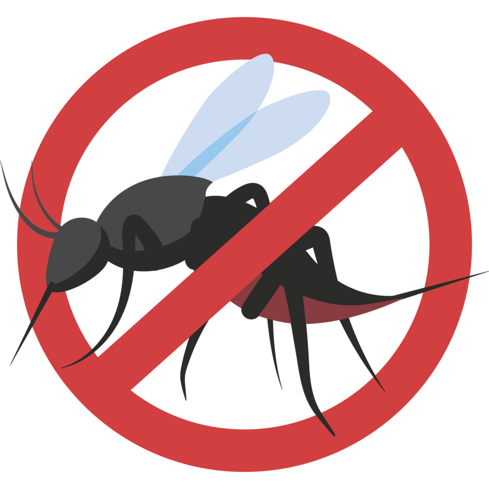 dengue mosquito warning prohibited sign png
