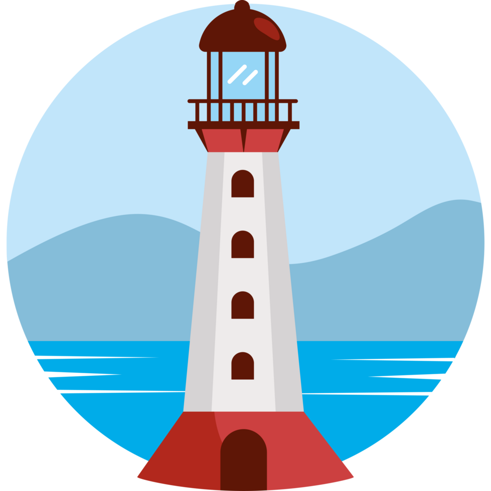 lighthouse seascape nautical guide png