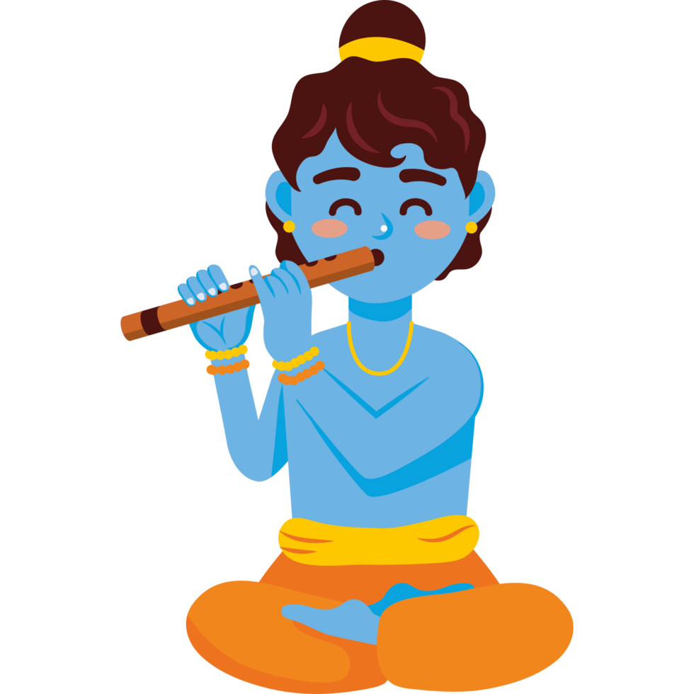 happy janmashtami lord krishna playing flute png