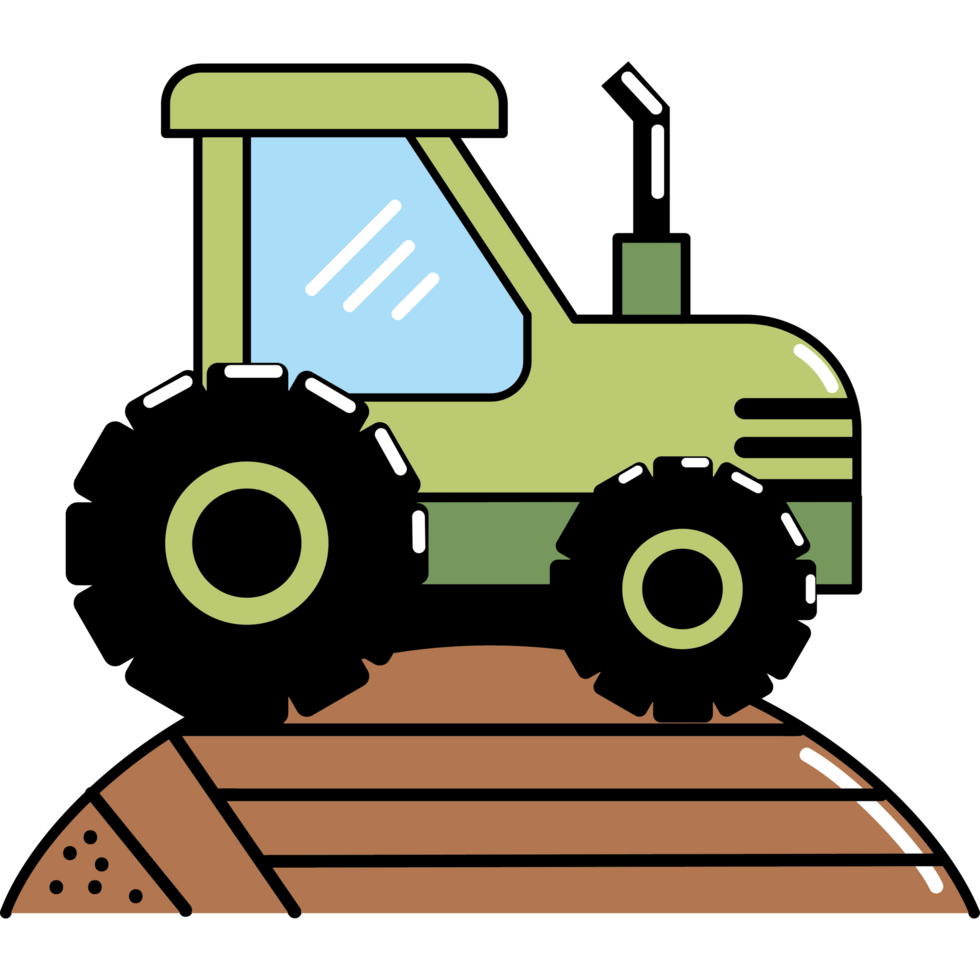 tractor of farm machinery png