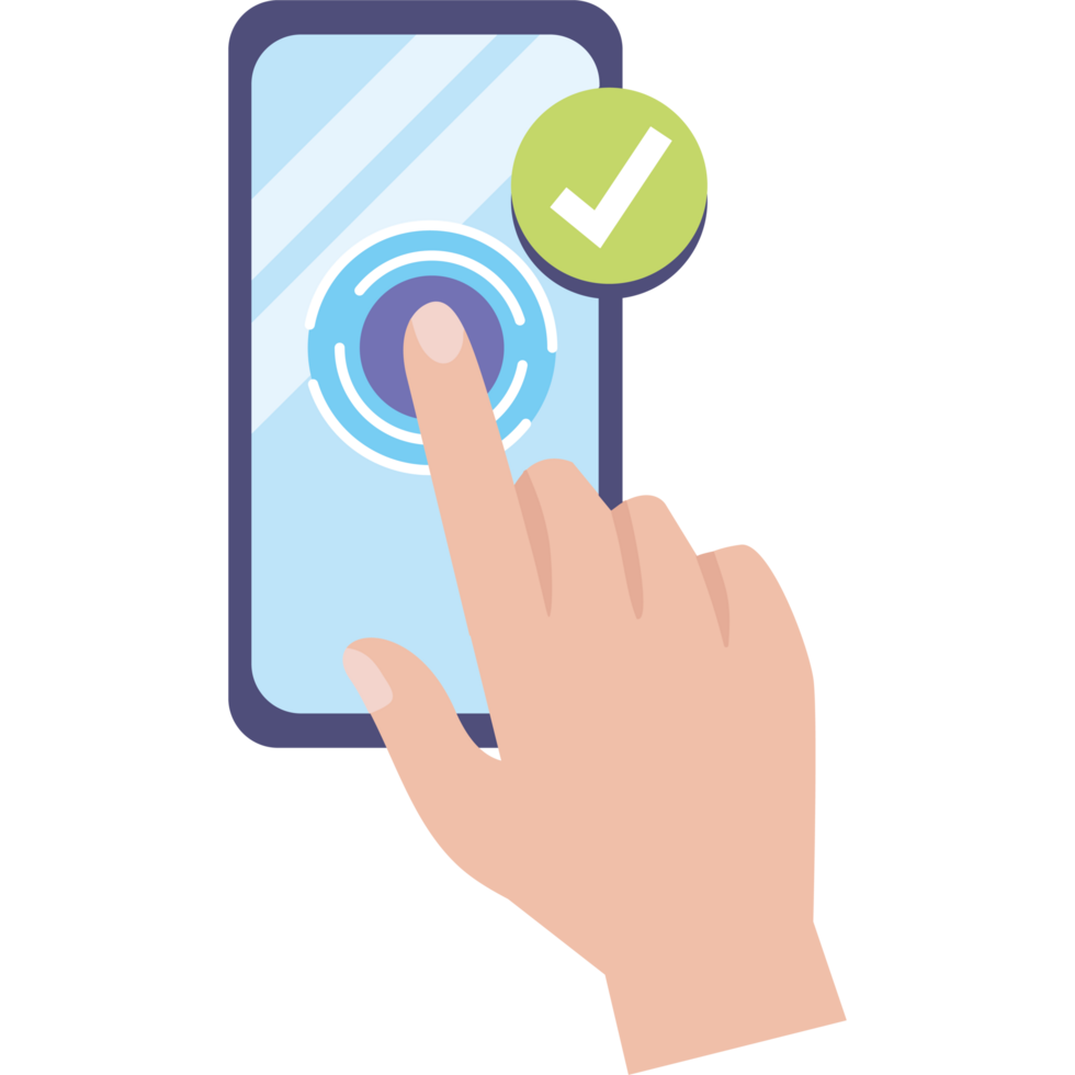 fingerprint security digital biometric sensor png
