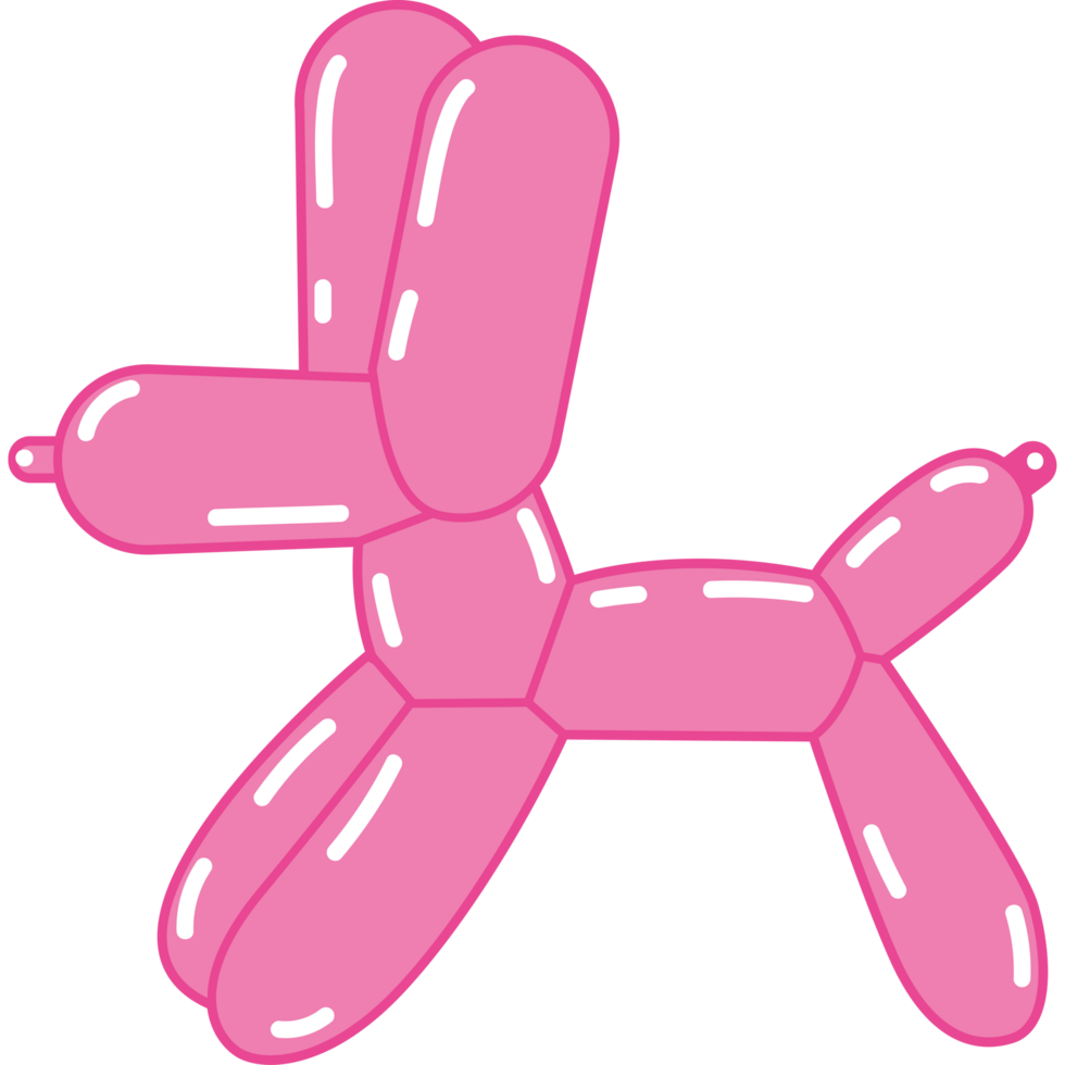 birthday party balloon shape dog png