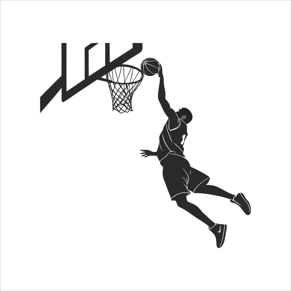 Basketball Player Silhouette vector