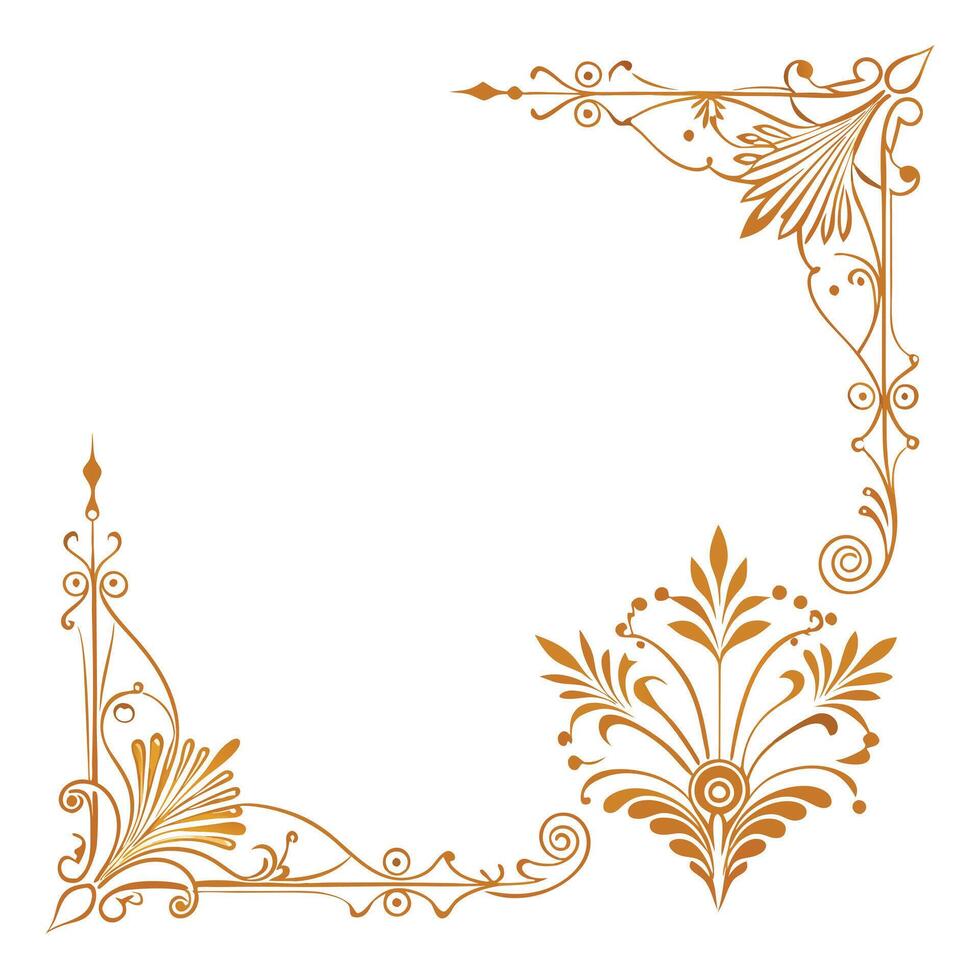 Ornament design elements on a white background vector