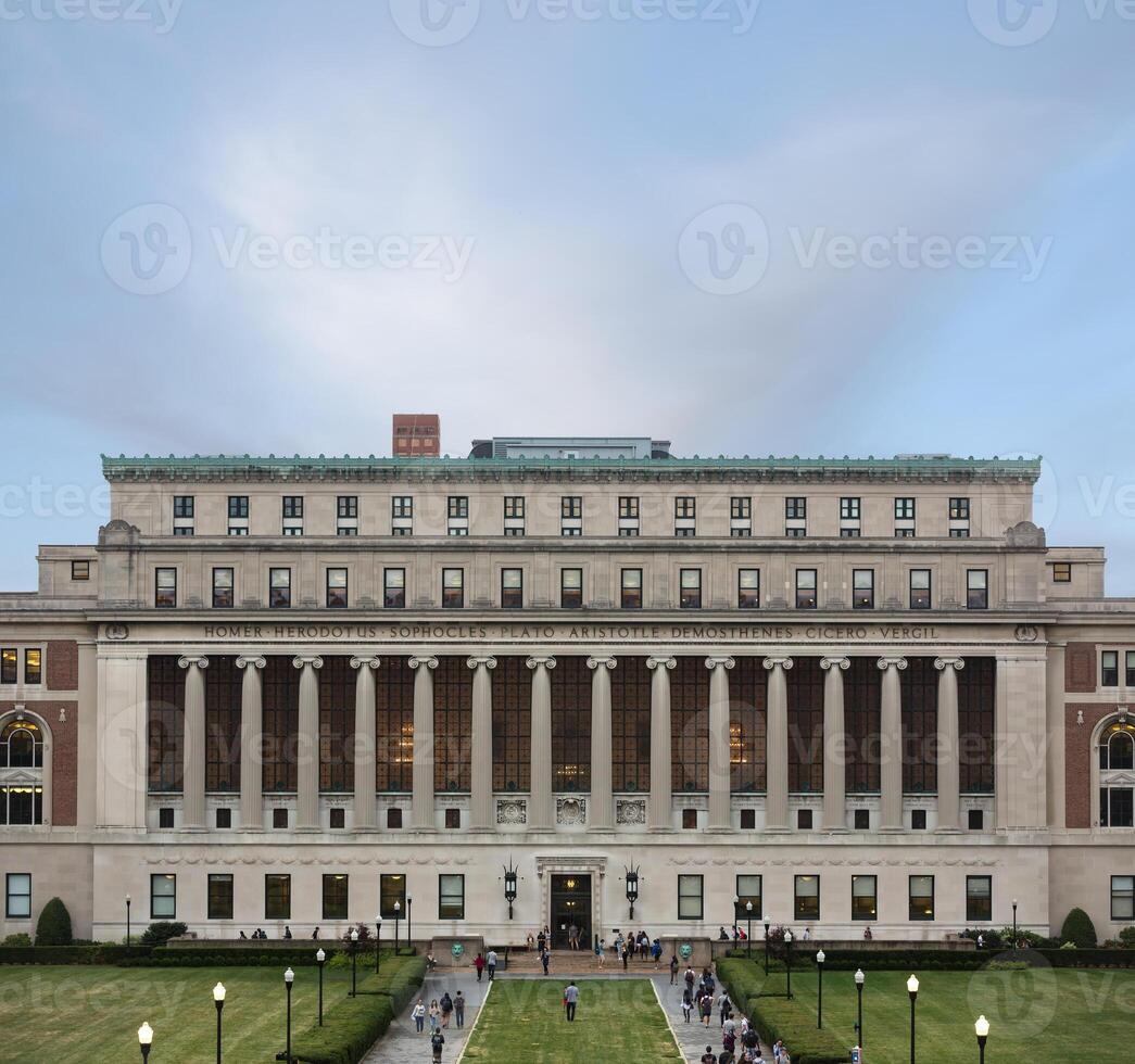 A large building with columns photo