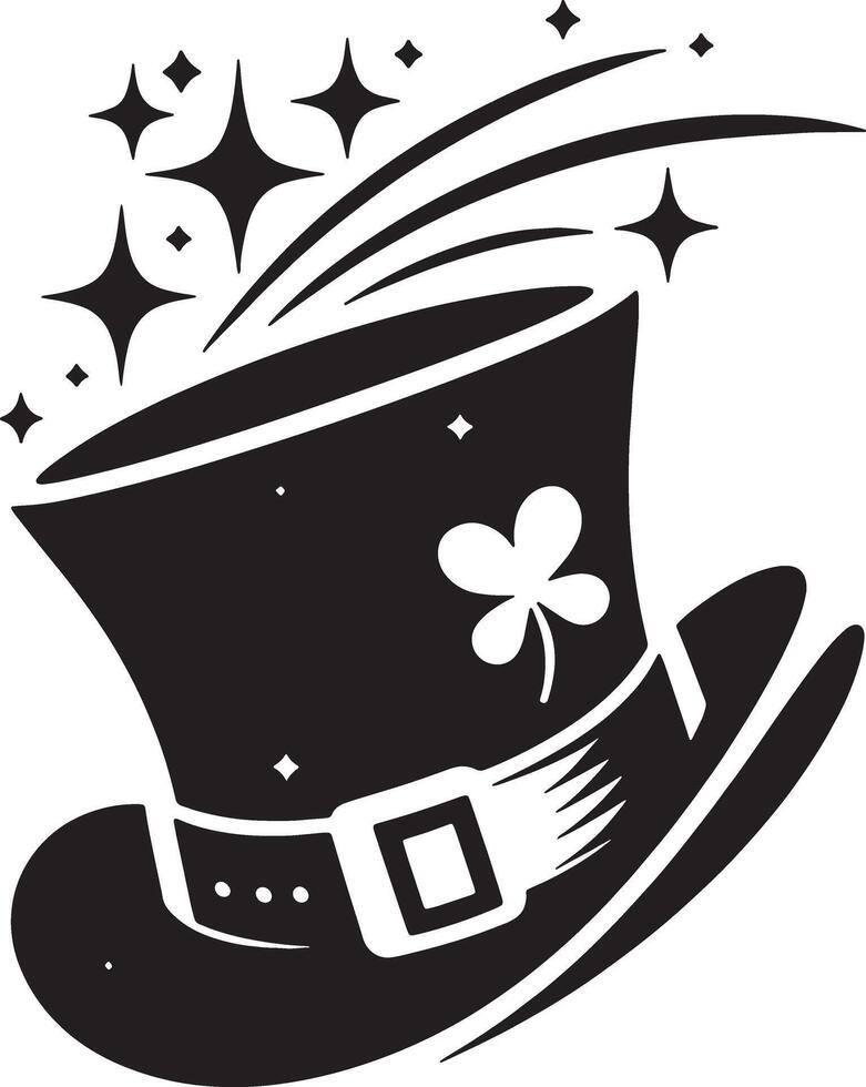 St patricks day hat clip art vector