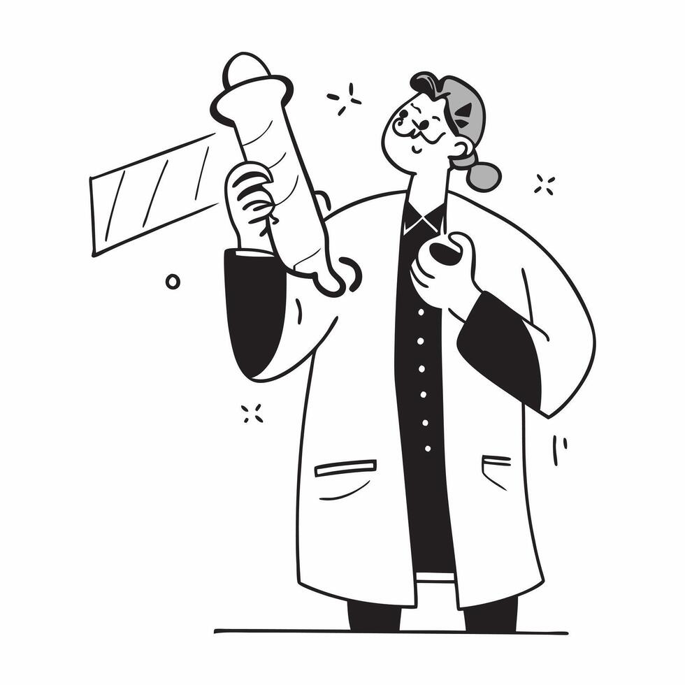Clean Teacher with a chalkboard and an apple symbolizing education and knowledge with room for text concept as A teacher holding a chalkboard and an apple representing education and kno vector
