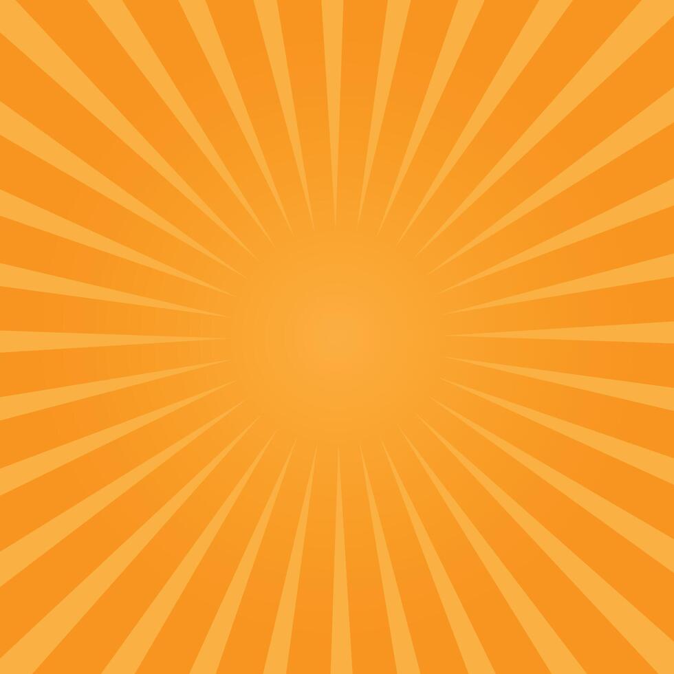 Orange sunburst background design illustration vector