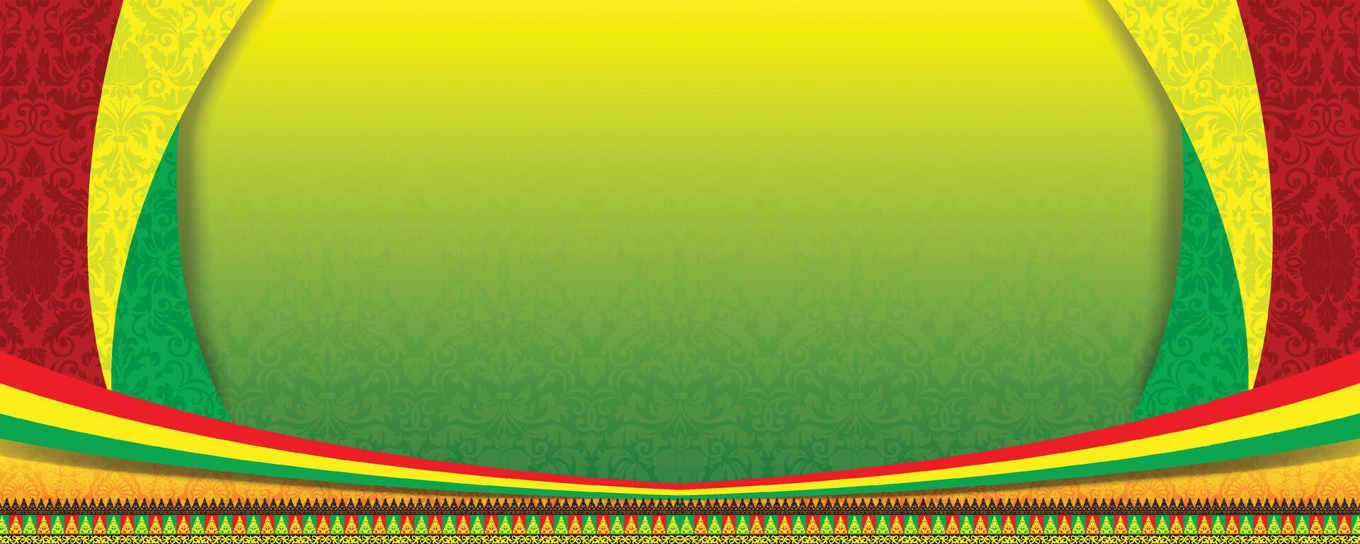 Riau Melayu motif banner background.. vector