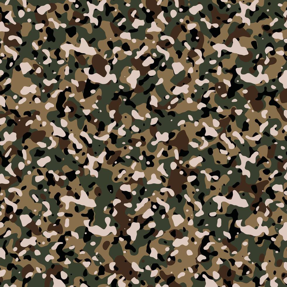 Texture military camouflage repeats seamless army green hunting vector