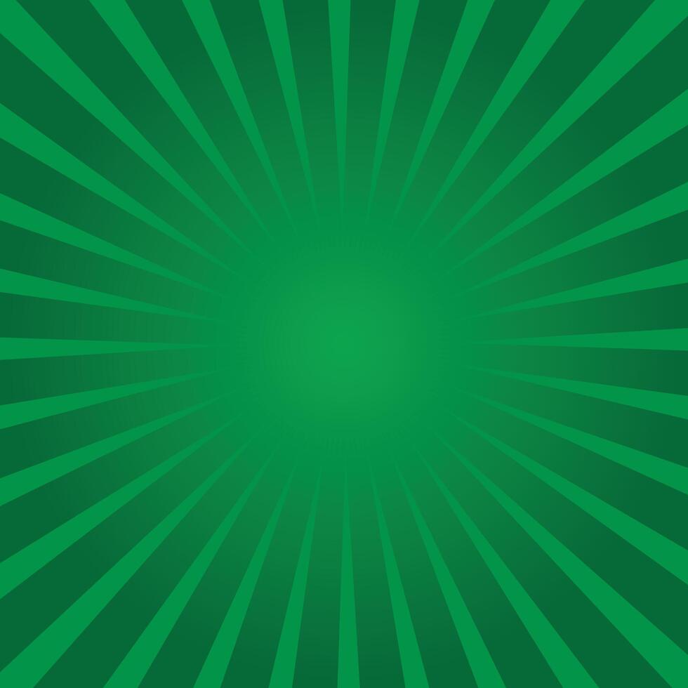 Green sunburst background design illustration vector