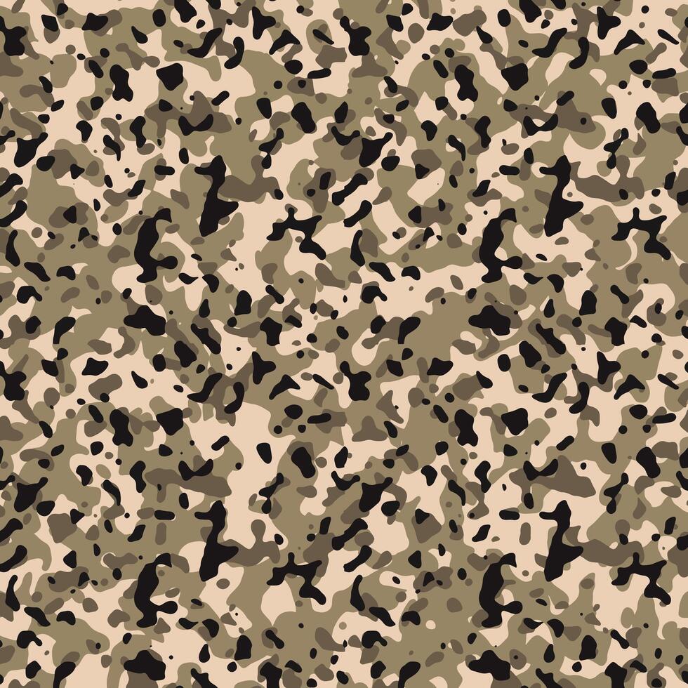Texture military camouflage repeats seamless army cream coloured hunting. vector