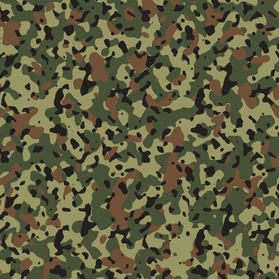 Texture military camouflage repeats seamless army green hunting. vector