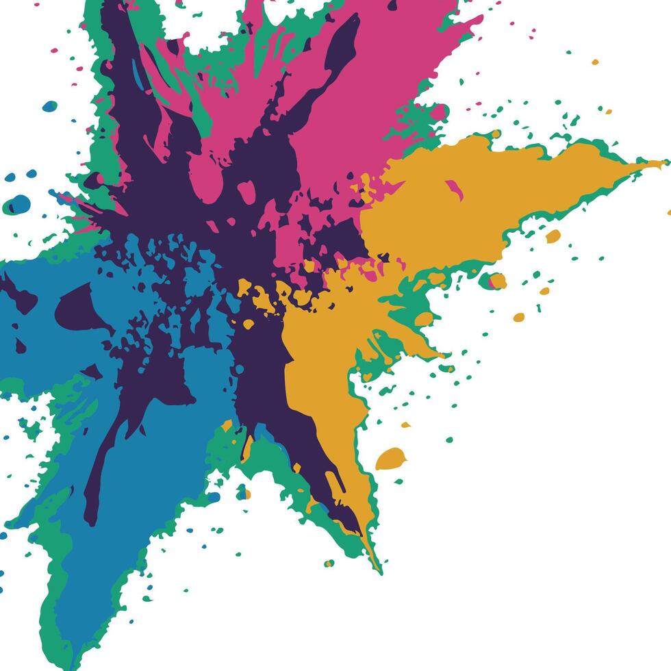 Holi festival happy India carnival of colors. vector