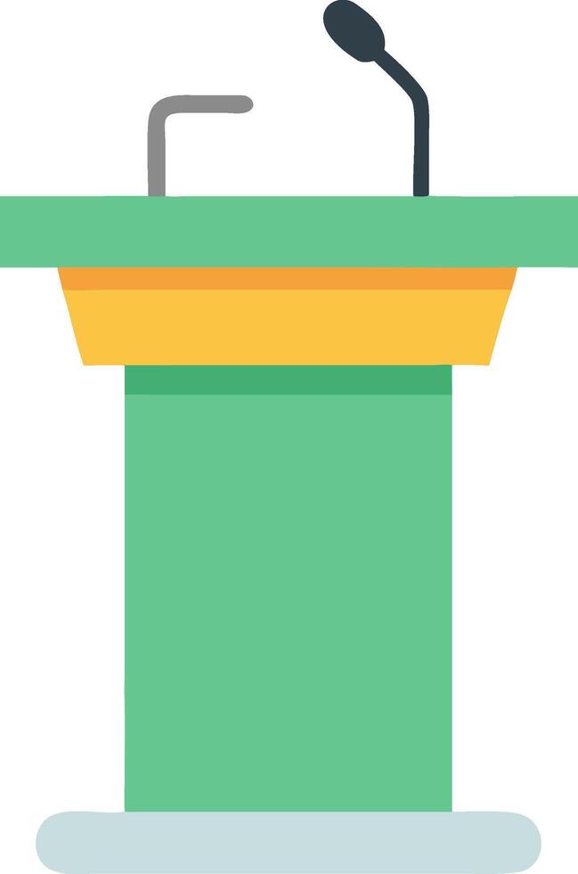 Lectern Icon for Professional Presentations, Public Speaking, and Events vector