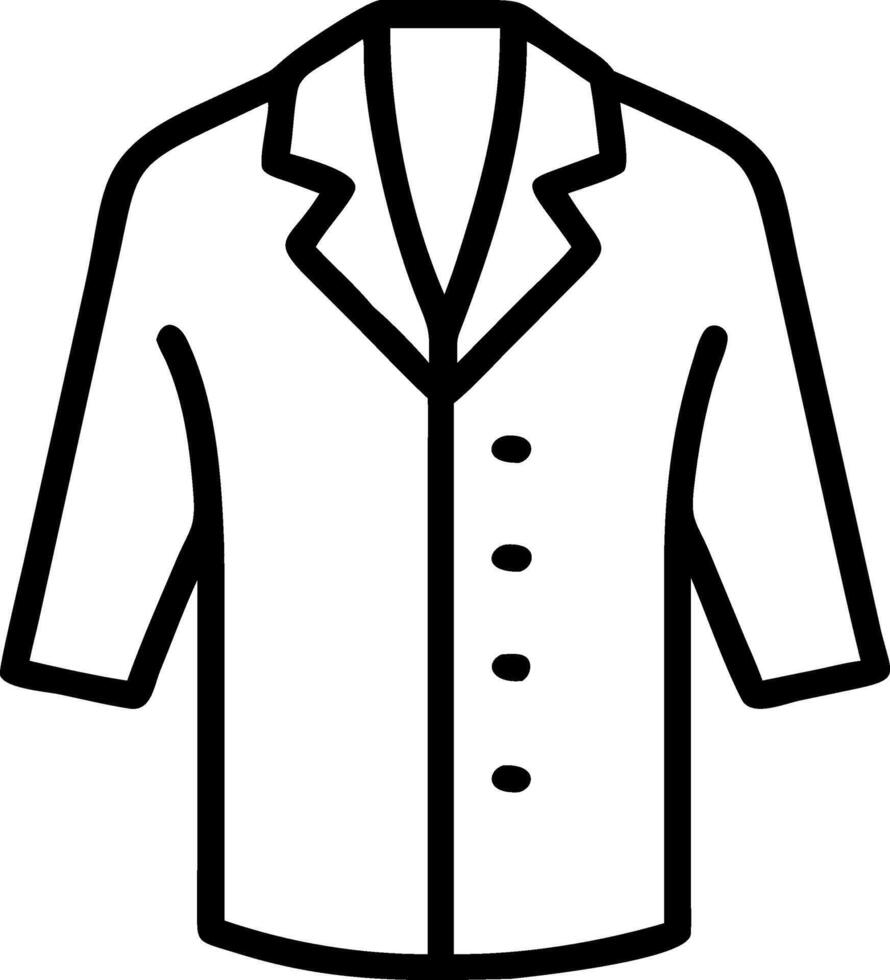 Lab Coat Icon for Medical, Scientific, and Research Laboratory Professionals vector