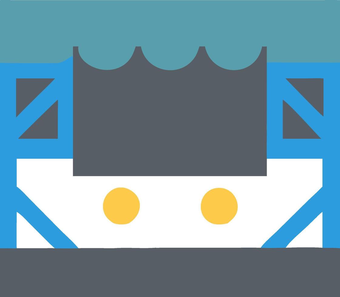 Dynamic Stage Icon for Performance and Live Entertainment Venues vector