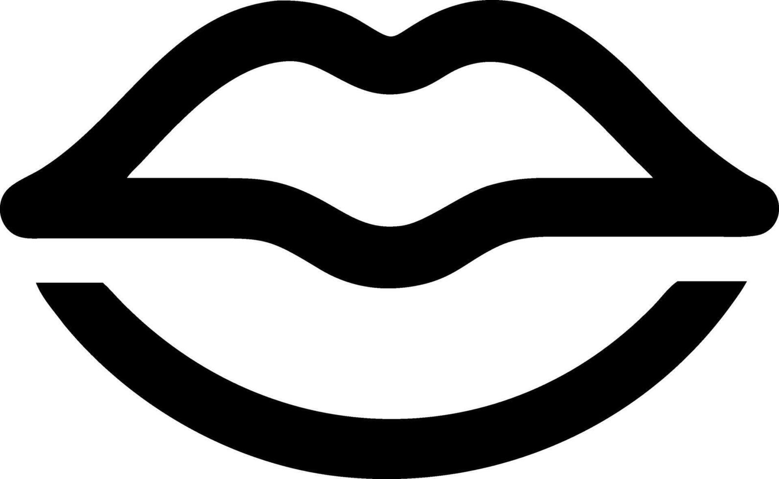Lips Icon for Makeup, Lipstick, and Stylish Beauty Expression vector