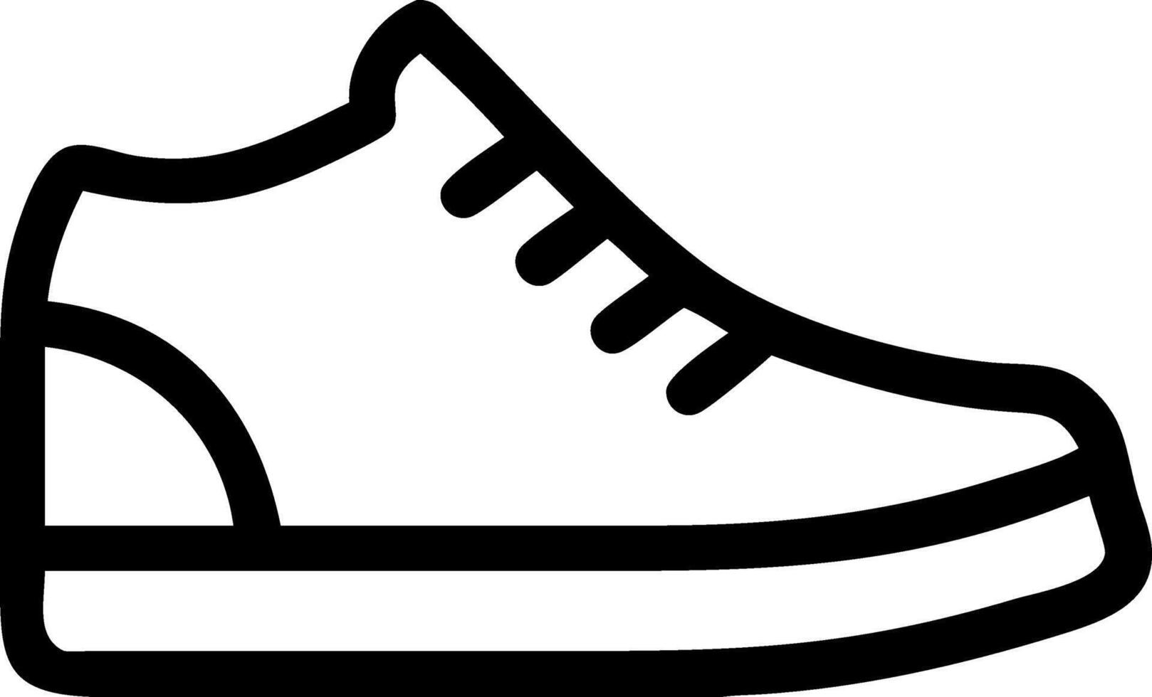 Premium Sneakers Icon for Stylish Casual and Sports Footwear vector