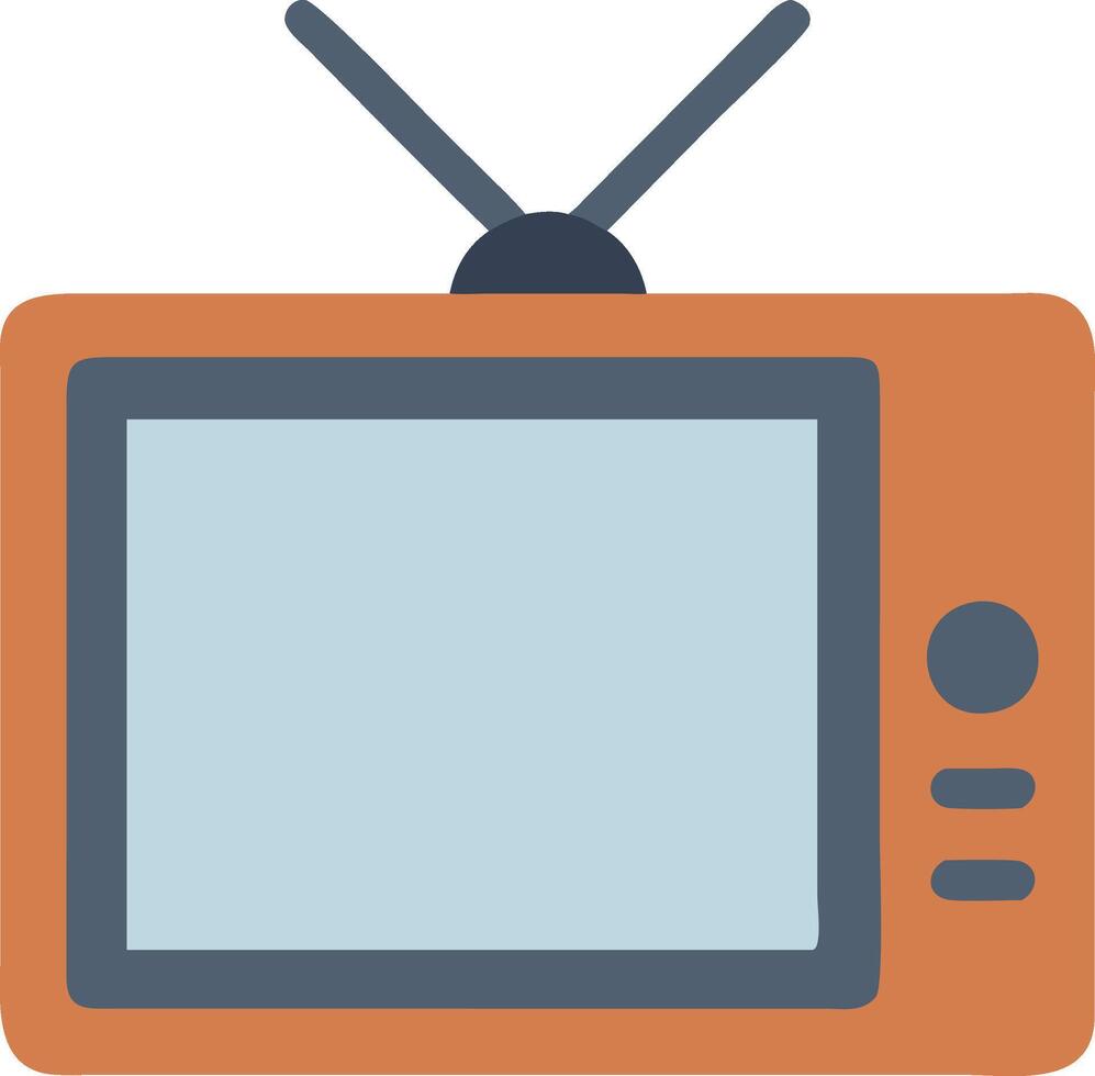 Sleek TV Icon for Modern Entertainment and High-Quality Viewing Experience vector