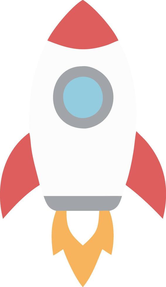 Rocket Icon for Space Travel and Exploration Adventures vector