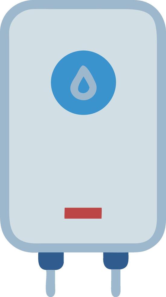 Modern Water Heater Icon for Reliable Hot Water and Energy Efficiency vector
