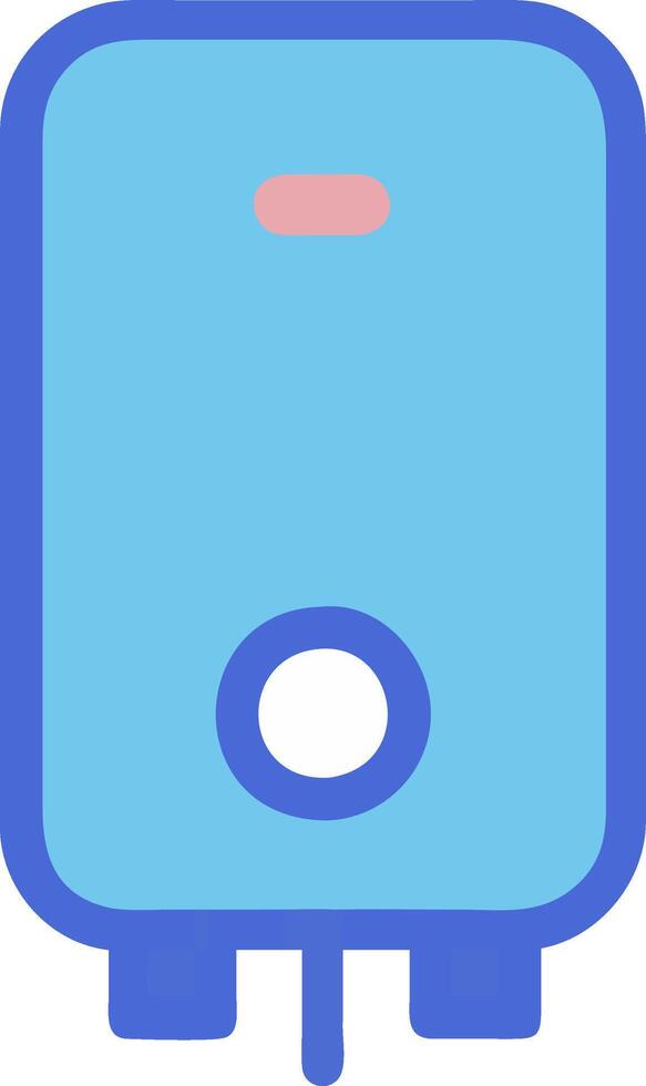 Durable Water Heater Icon for Efficient Hot Water and Energy Conservation vector