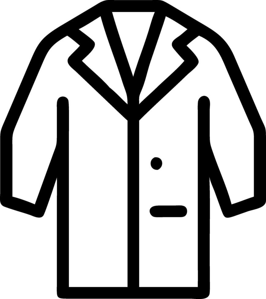 Lab Coat Icon for Medical, Laboratory, and Scientific Professionals vector