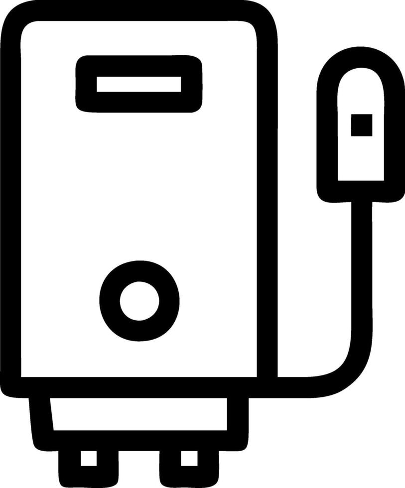 Energy-Efficient Water Heater Icon for Consistent Hot Water and Comfort vector