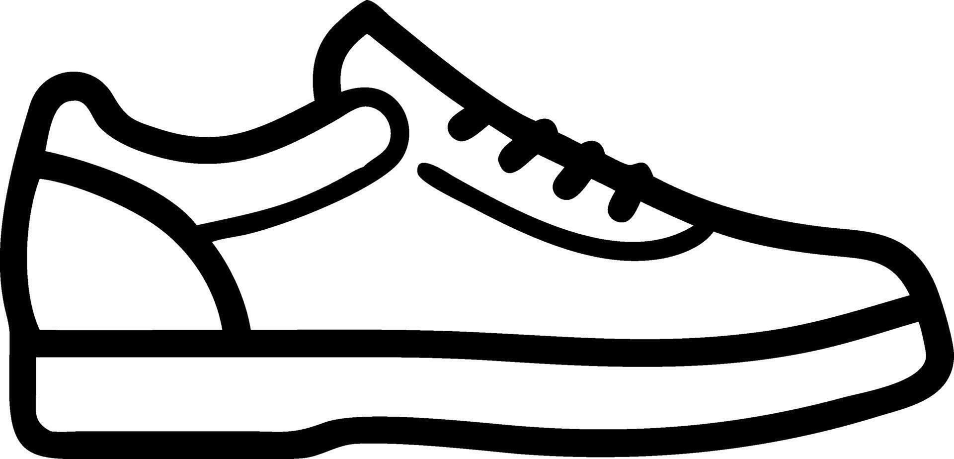 Trendy Sneakers Icon for Casual and Athletic Footwear Collections vector