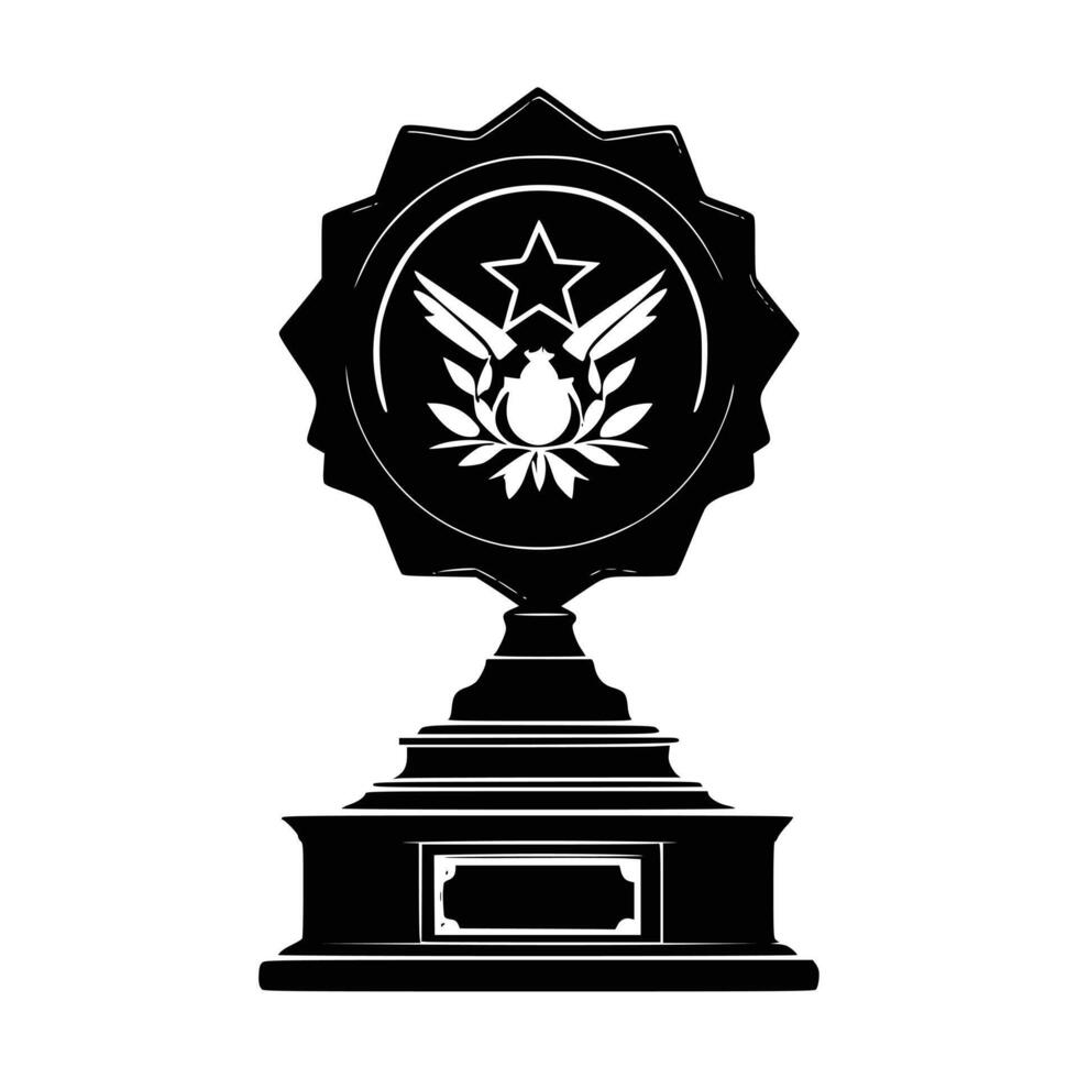 Award Ribbon with Star A Simple Icon for Recognition vector