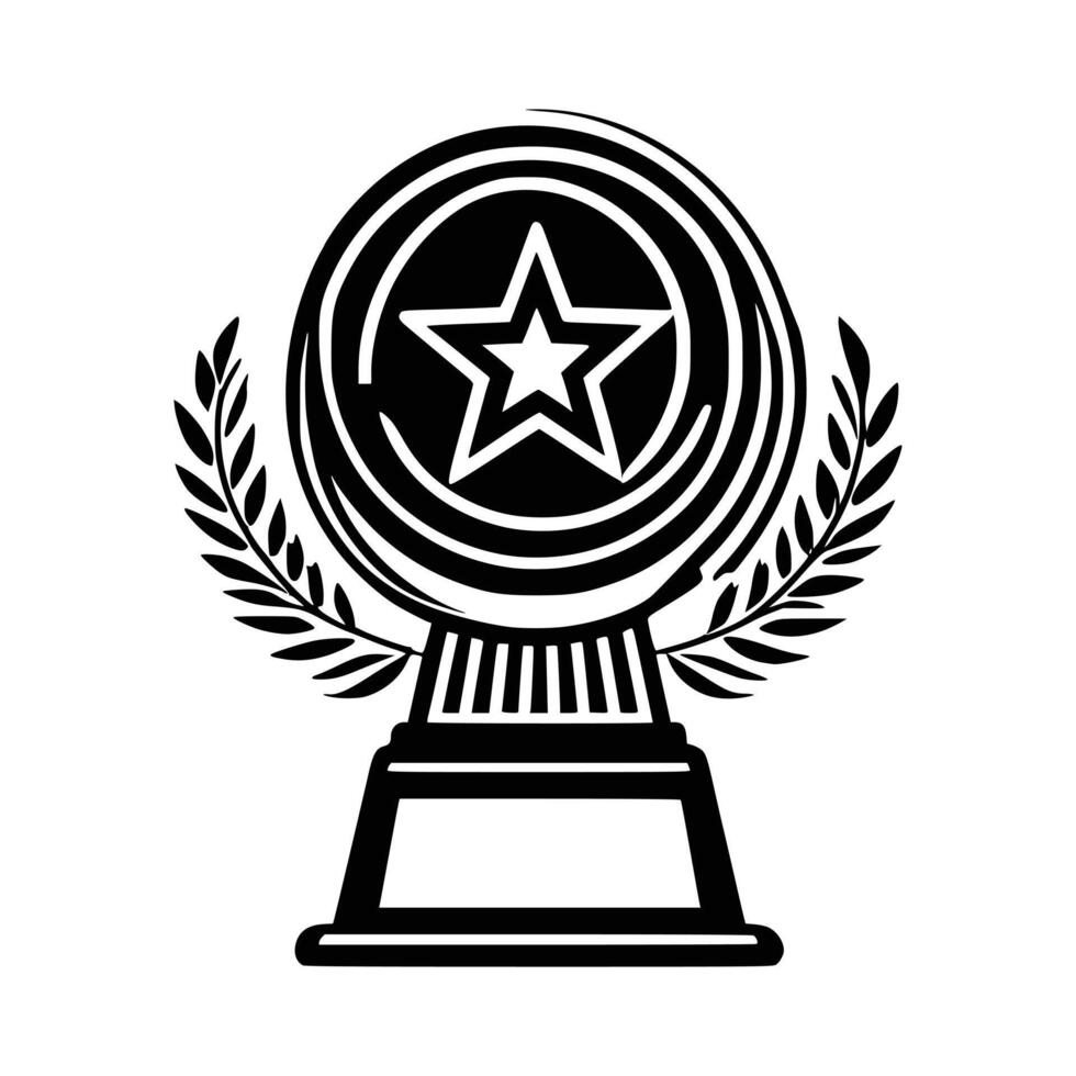 Award Ribbon Icon with Star Representing Recognition vector