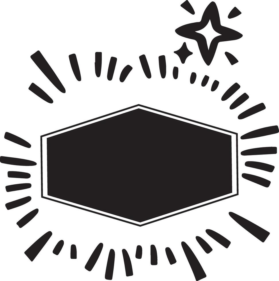 Black color Starburst illustration.Perfect sparkle for backgrounds, highlights, frames, and decorative elements vector