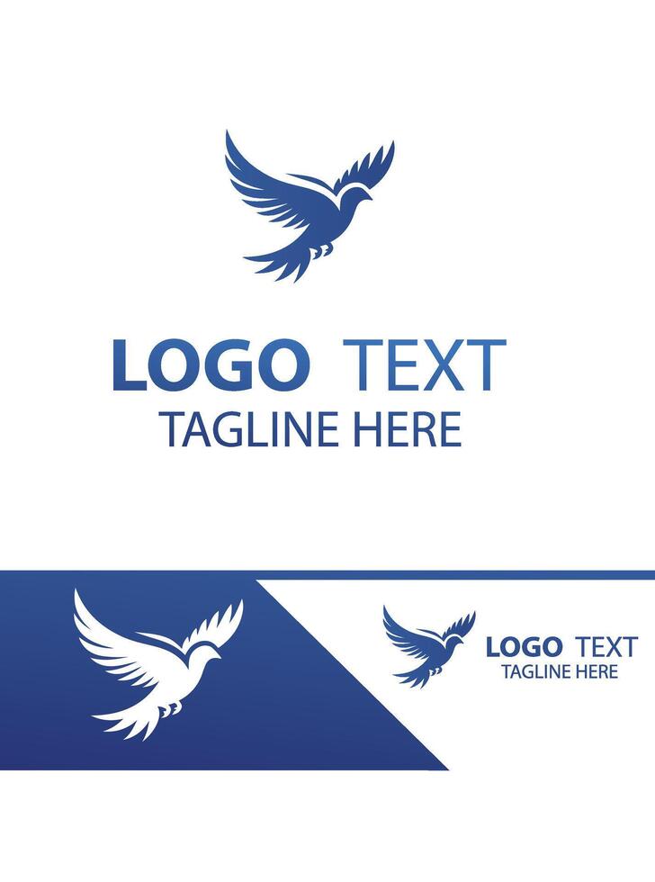 Sky Flyer flying bird logo vector