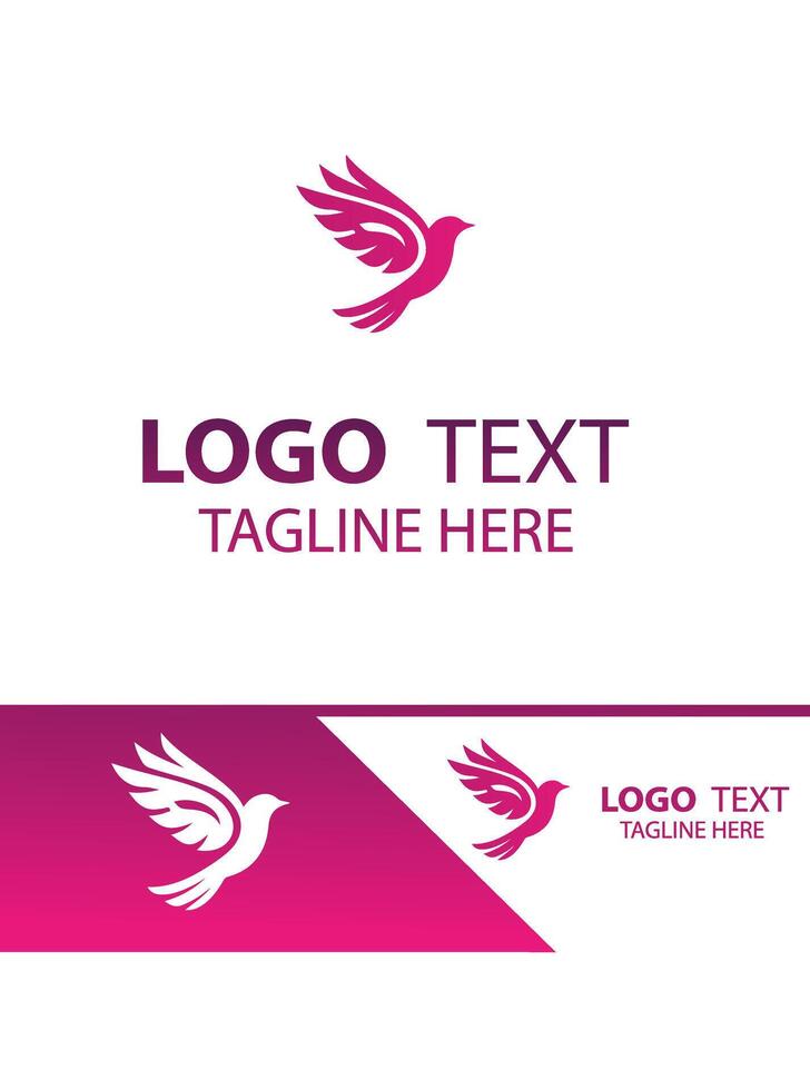 Sky Shine flying bird logo vector