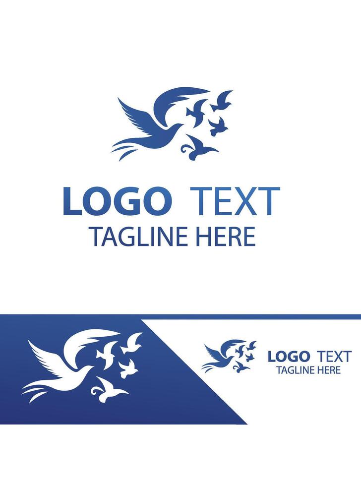 Red tailed Hawk flying bird logo vector