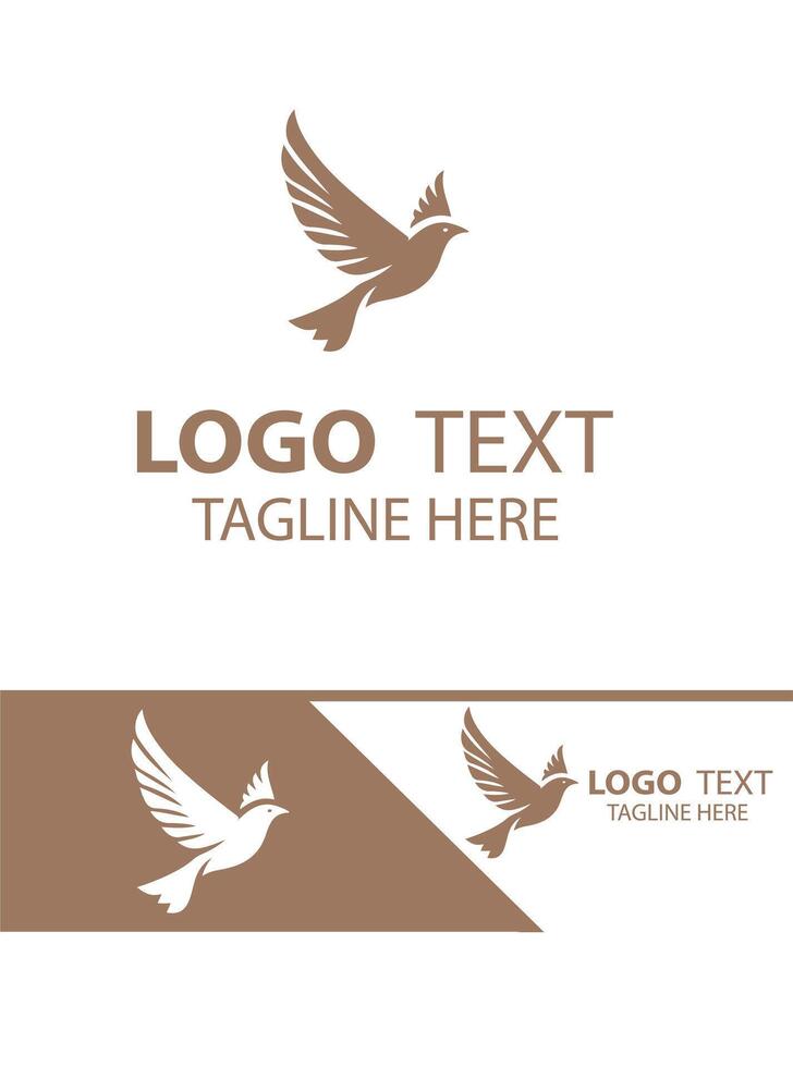 Cockatoo flying bird logo vector