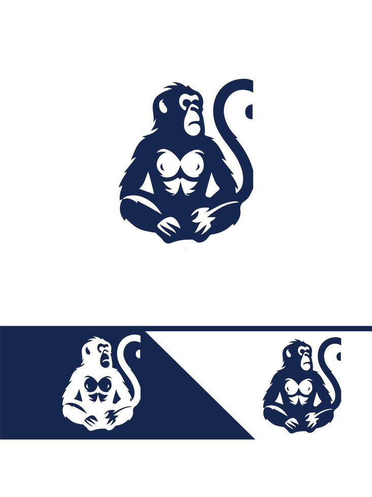 Primate Play Monkey Logo vector