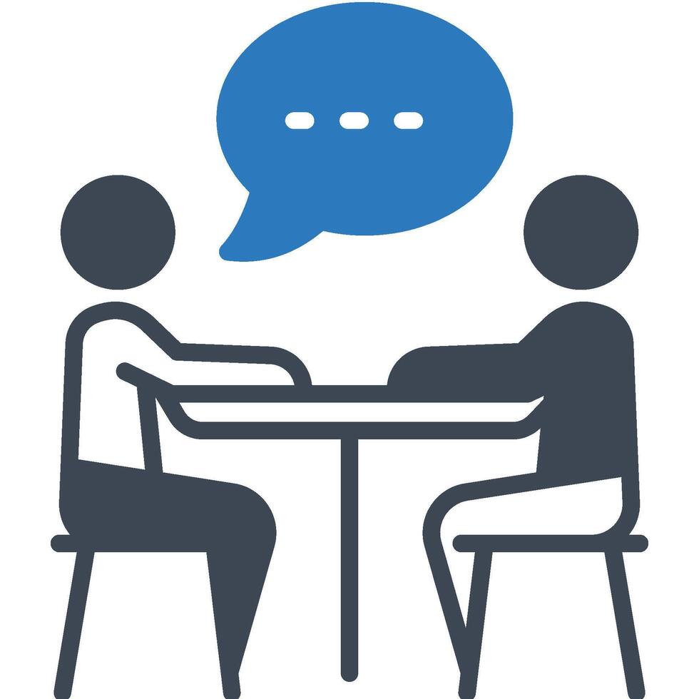 Conversation illustration with isolated background vector