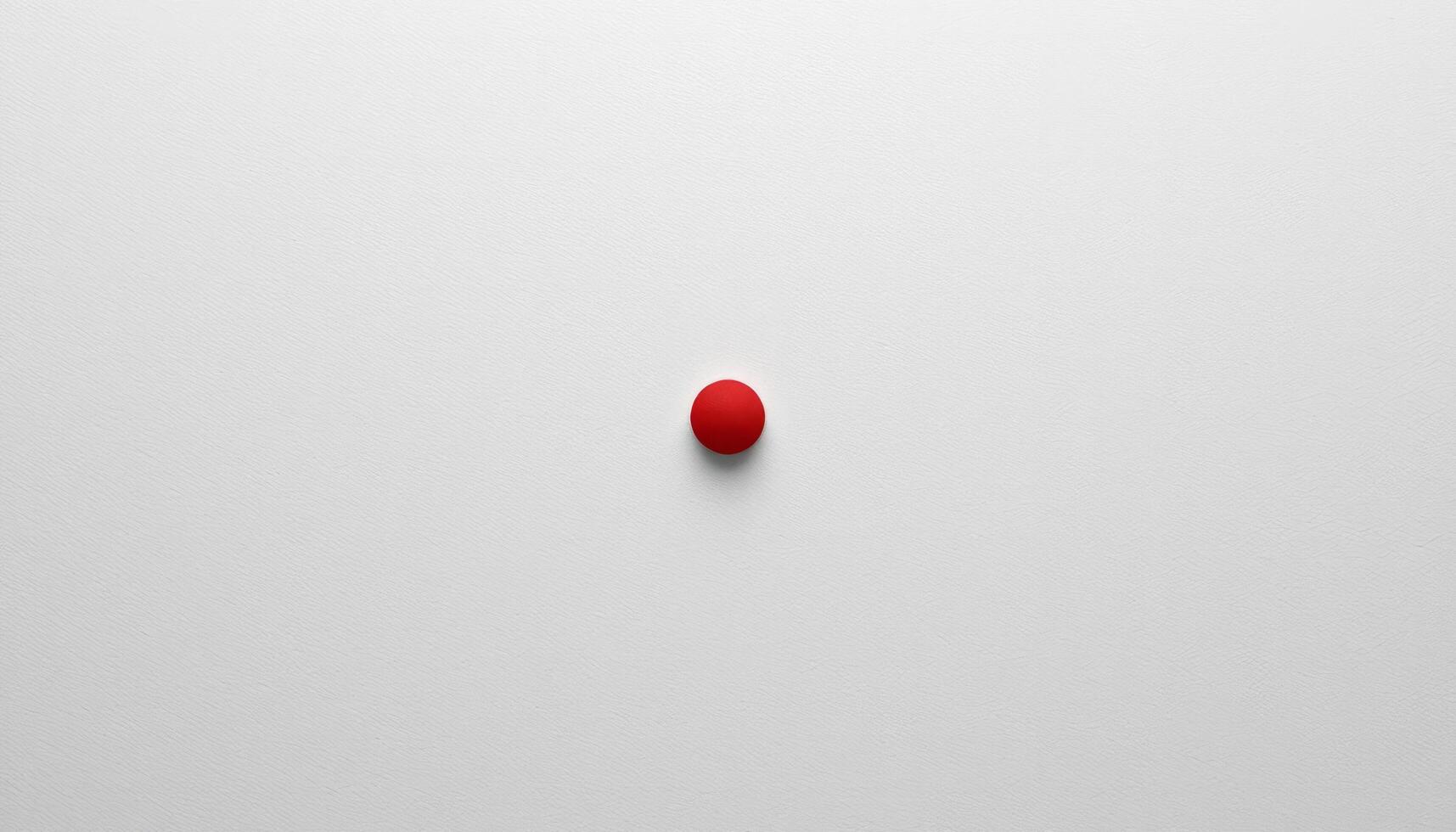 A Single Red Pill on a White Background Minimalist Photography Still Life Image photo
