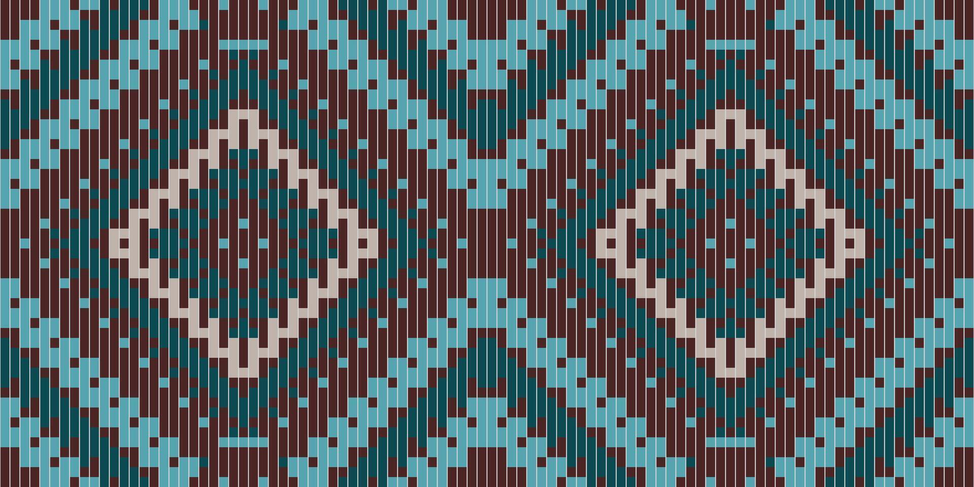 Scandinavian Ikat Pattern Originfolk Embroidery, Aztec Geometric Ornament Print. Design for Carpet, Wallpaper, Clothing, Wrapping, Fabric vector